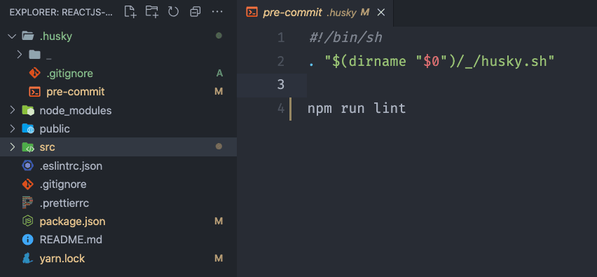 husky-pre-commit-reactjs-diretorio