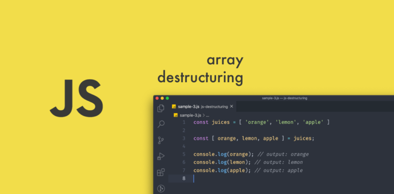 Desestruturação de Arrays com JavaScript